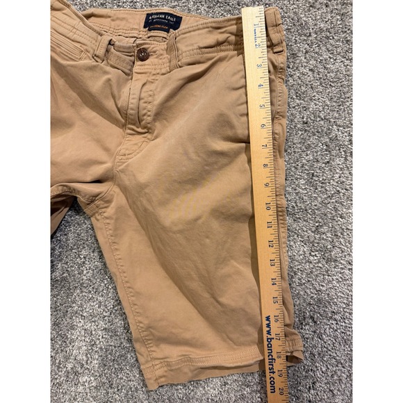 American Eagle Extreme Flex Men's Khaki Shorts Casual Classic Size 30 - Picture 9 of 11